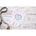 Valentines Heart Ruffled Long Sleeve
